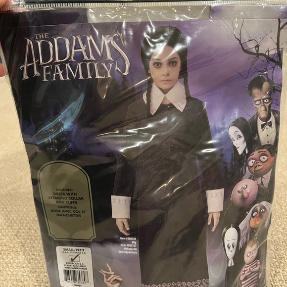 Addams Family Wednesday children’s Halloween costume size small 4T - Picture 2 of 5